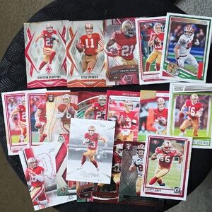 San Francisco 49era Panini Football Trading Cards - Red and Gold Collection